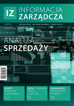 Informacja Zarządcza Wydanie 1/2016 - Analiza sprzedaży Informacja Zarządcza Wydanie 1/2016 - Analiza sprzedaży
