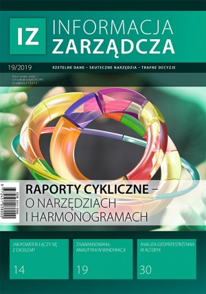 Informacja Zarządcza Wydanie 19/2019 - Raporty cykliczne - o narzędziach i harmonogramach
