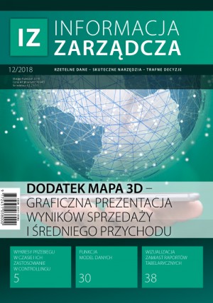 Informacja Zarządcza Wydanie 12/2018 - Dodatek Mapa 3D – graficzna prezentacja wyników sprzedaży i średniego przychodu