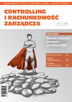 Controlling i Rachunkowość Zarządcza Wydanie 10/2019 - Rachunek przepływów pieniężnych Controlling i Rachunkowość Zarządcza Wydanie 10/2019 - Rachunek przepływów pieniężnych