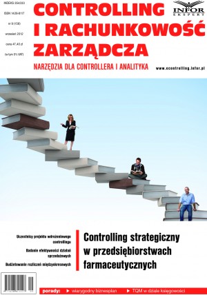 Controlling i Rachunkowość Zarządcza Wydanie 9/2012 - 
