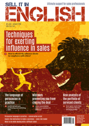 Sell it in English Wydanie 3/2018 - Techniques for exerting influence in sales